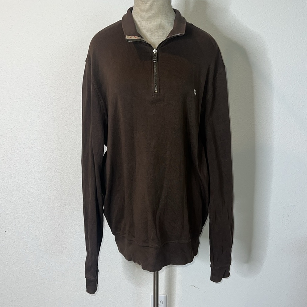 Burberry Quarterzip Cotton Pullover